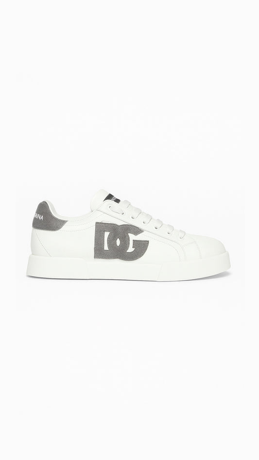 Dolce & Gabbana white leather sneaker