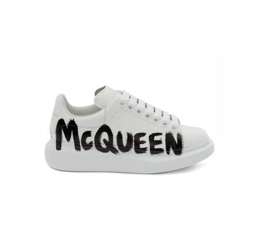 Alexander McQueen graffiti print white