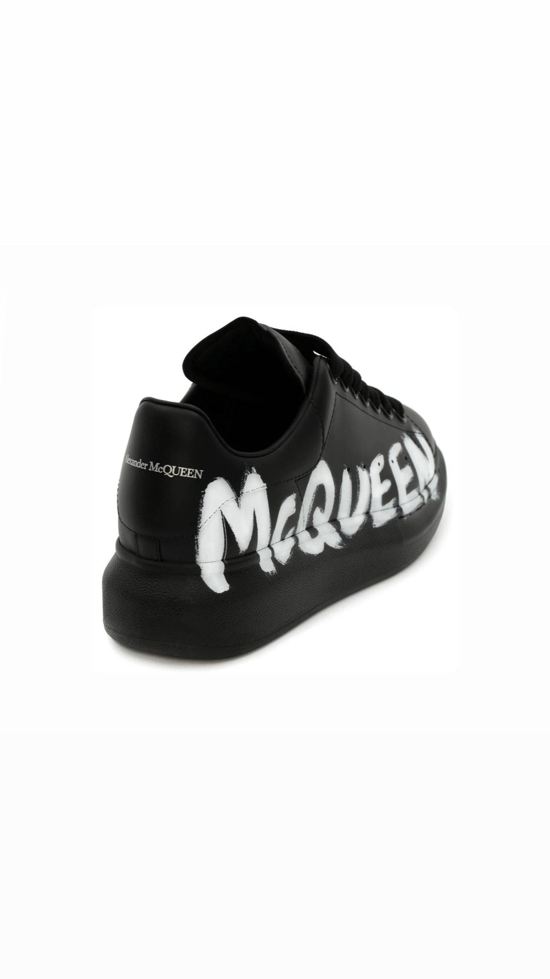 Alxexander mccQueen graffiti print white