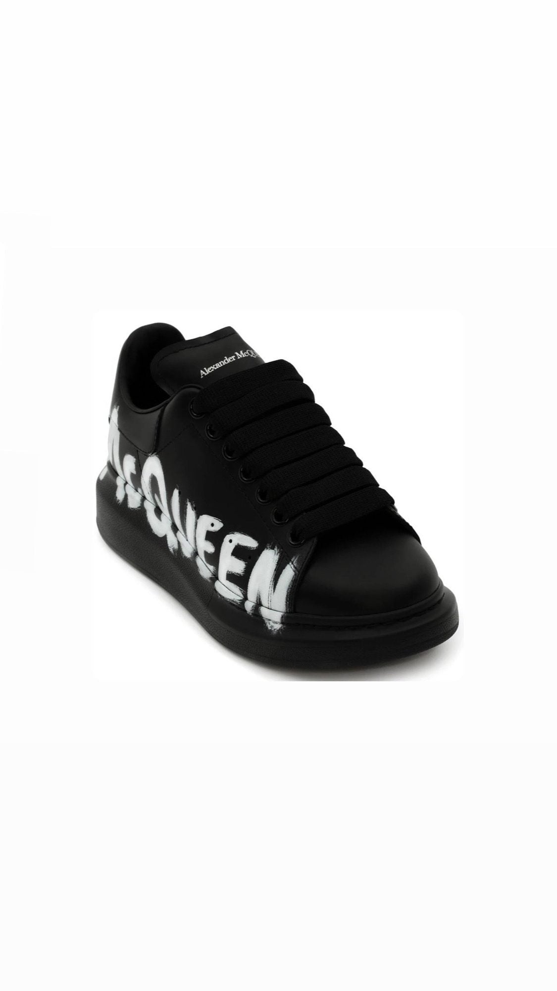 Alxexander mccQueen graffiti print white